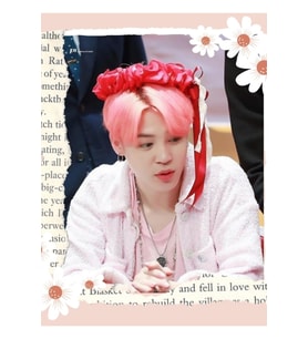 Jimin Çiçekler Tasarım Tablo Ahşap Poster Dekoratif Kod2122