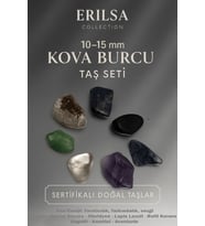 Sertifikalı Kova Burcu Doğal Taş Kütle Seti 10-15 mm - Yaratıcılık ve Sezgi Enerjisi Taşları (Çok Renkli)