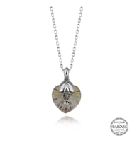 Swarovski Crystal Taşlı Gümüş Kalp Kadın Kolye