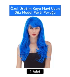 Premium Seri Kolay Çıkarıp Takılan Dayanıklı Eğlenceli Etkinlik Kostüm Cadılar Bayramı Parti Peruğu