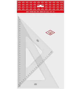 Teknik Okul Öğrenci Gönye Seti Büyük Boy (32 cm) 30-60-90 ve 45-45-90