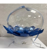 ERKEK BEBEK KUTU BALON (Doğal Beyaz)