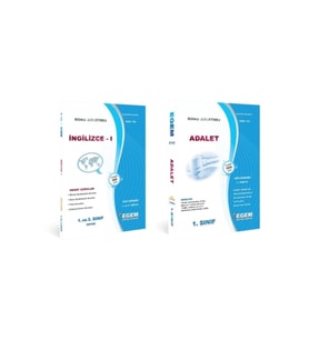 Egem Eğitim Yayınları AÖF 1. Sınıf Adalet Güz Dönemi 1. Yarıyıl Konu Anlatımlı Soru Bankası (Set) (Çok Renkli)