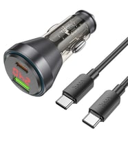 HOCO NZ12B Unimpeded PD48W USB + Type-C Araç Çakmaklı Hızlı Şarj Aleti + Type- - SSSSSS2401-2