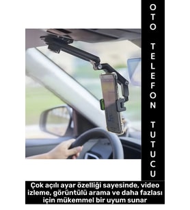 Kompakt Dayanıklı Dik Yatay Kullanım 1080 Derece Ayarlanabilir Çok Açılı Araç İçi Telefon Tutucu