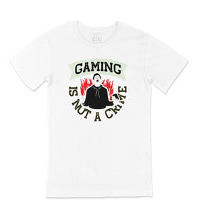 Kırmızı Gaming Is Not A Crime Tişört