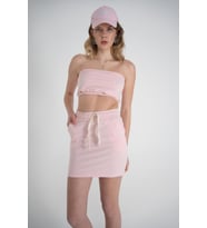 Straplez Crop Toa Büstiyer Pembe