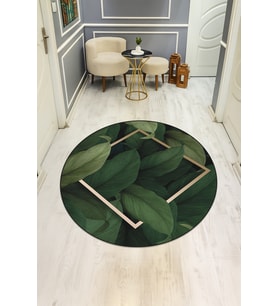 Dijital Baskı Modern Kaymaz Taban Halı H0317
