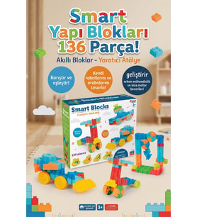 Akıllı Bloklar Yaratıcı Atölye 136 Parça Eğitici Yapı Seti 3+ Yaş