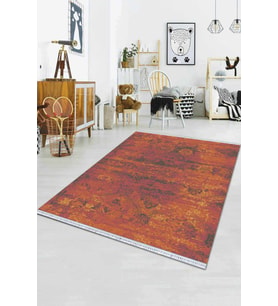 Taba Modern Dokuma Pamuk Tabanlı Kaymaz Kilim KLM013