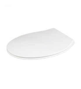 Çelk Ayna Amortisörlü Yavaş Kapanır Oval Klozet Kapağı Metal Montaj Vidalı-716