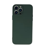 İphone 13 Pro Kılıf Nano İçi Kadife Silikon - Koyu Yeşil