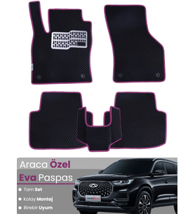 Chery Tiggo 8 Pro EVA Paspas Tam Set – Birebir Uyum,Araca Özel Tasarım,Su Geçirmez,Kolay Montaj