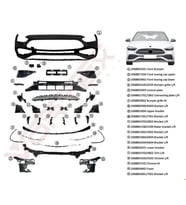 MERCEDES - ÖN TAMPON SET AMG (PANJUR HARİÇ) W206 2021-