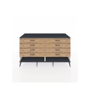 Kronos Konsol 8 Çekmeceli  176x59x99 Aytaşı-Antrasit/Çam