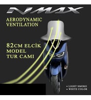 Yamaha Nmax 125/155 2021-2023 Siperlik Ön Cam 82 cm Füme (Siyah)