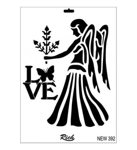 New Seri N-392 Stencil 35X25 Cm