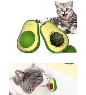 Avokado Şeklinde Catnipli Doğal Kedi Yalama Topu 6 Cm