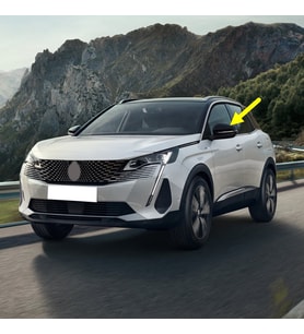 Peugeot 3008 2021-2023 Sol Dış Dikiz Aynası Üst Kapağı