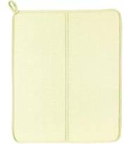 Bulaşık Kurutma Matı Tezgah Üstü Bulaşık Suyu Emici 44x33cm Kurutucu Bulaşık Altlığı (Krem, 17cmx13cm)