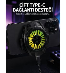 Manyetik Bağlantılı Çift Type-C Girişli Telefon Soğutucu