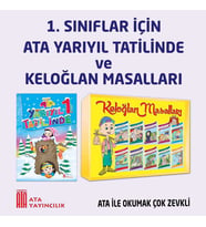 1.Sınıf Ata Yarıyıl Tatilinde + Keloğlan Masalları Dizisi (Beyaz)