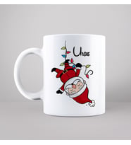 Mutlu Yıllar & Merry Christmas & Yılbaşı & Noel Baba Tasarımlı Kupa Kişiye Özel