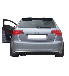 Audi A3 8P 2005 - 2008 4 Kapı RS Spoiler (Plastik)