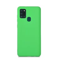 Galaxy A21S ile Uyumlu Cappy Silikon Kılıf Fıstık Yeşili