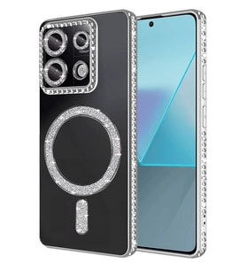 Redmi 13C Joke Simli Magneticsafe Kılıf - Gümüş