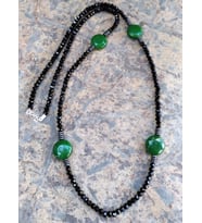 STONEAGE JEWELLERY Özel Tasarım Yeşim Doğal Taş Bayan Kolye