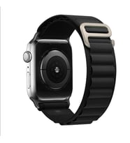 Apple Watch 44/45/46/49mm Kordon Naylon Mountain Band 74 2/3/4/5/6/se/7/8/9/10/1 (Siyah)
