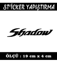 shadow siyah renk etiket sticker - 2 adet çıkartma araba motosiklet kask atv tablet pc buzdolabı otomobil bilgisayar uyumlu