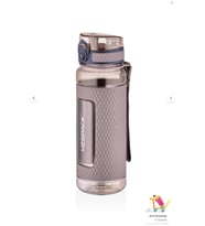 Uzspace 1100 ML Mega Büyük Boy Tritan Su Matarası Silikon Korumalı Kaydırmaz Gövde Suluk (Kahverengi)