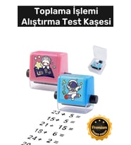 Özel Üretim Mürekkepli Test Alıştırma Matematik Çocuk Okul Toplama İşlemi Alıştırma Test Kaşesi
