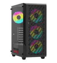 POWERBOOST 650W 80+ BRONZE PB-P801AB 4-RGB Fanlı Gaming Mid-Tower PC Kasası