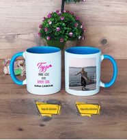 Teyze Daha Cool Kupa Bardak Mavi Fotoğraflı Teyzeye Hediye