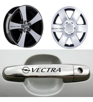 Vectra Kapı Kolu Jant Sticker (10 Adet) Etiket Yapıştırma Z193