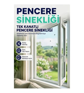 Pencere ve Balkon Kapıları İçin Kesilebilir Cırt Bantlı Sineklik Filesi