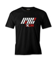 Ikon - Logo Yazı Siyah Erkek Tshirt
