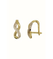 Cigold Taşlı Küpe 14 Ayar Altın 2.60 Gr OA-K101027040