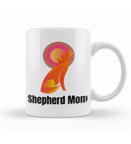 Retro German Shepherd Mom Gift Dog Mother Pet Mama Kupa Bardak Porselen