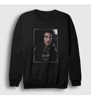 Presmono Unisex Siyah Jacob Twilight Sweatshirt 311471tt