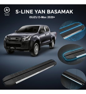 ISUZU D-MAX S-Line Premium Krom Yan Basamak 2020 Sonrası