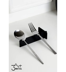 Metal Çatal Kaşık Standı – Hijyenik ve Şık Sofra Düzeni