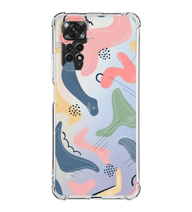 Xiaomi Redmi Note 11 Kamera  Korumalı  Antishock Kapak Abstract Tasarımlı Şeffaf Kılıf