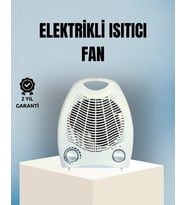 Fanlı Elektrikli Isıtıcı – 3 Kademeli Isı Ayarı Ve Güvenli Kullanım