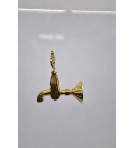 Dorello Osmanlı Motifli Gold Musluk – Antik Kaplama, Dekoratif Bahçe & Lavabo Musluğu, Vintage Osmanlı Tarzı Musluk