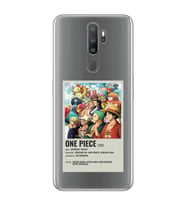 Oppo A5 2020 / A9 2020 Uyumlu One Piece Desenli Şeffaf Telefon Kılıfı