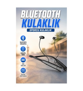 Boyun Askılı Bluetooth 5.3 Kulaklık – LED Şarj Göstergeli 100 Saat Kullanım